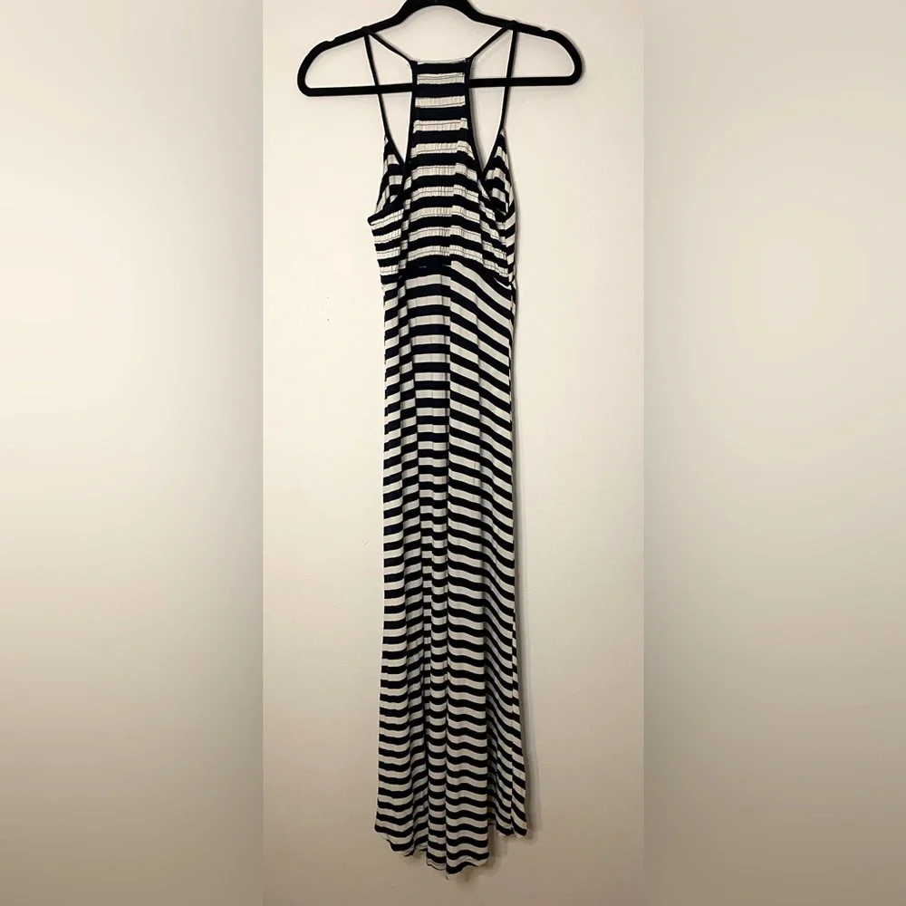 Boutique Brand-CALS Blue and White Stripped Maxi dress. Size Small. Gently Used - Picture 2 of 4